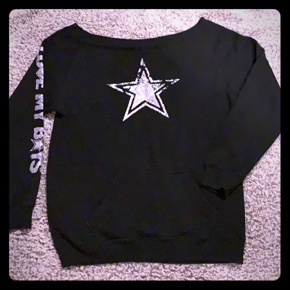 off the shoulder dallas cowboys shirt